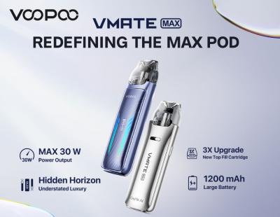 VooPoo VMATE MAX 1200mAh KIT (Onyx Black)